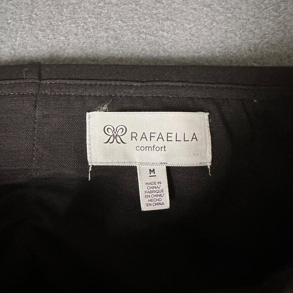 Rafaella Comfort Womens M Black Pull On Ponte Straight Leg Pants - Picture 5 of 10